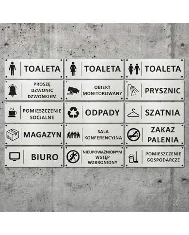 TABLICZKI DO OZNAKOWANIA POMIESZCZEŃ