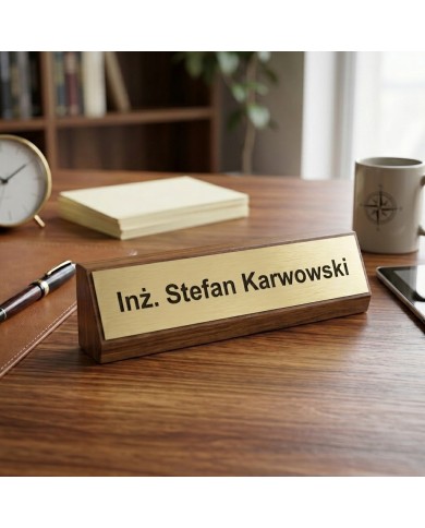 IMIENNIK NA BIURKO MOSIĄDZ LAMINAT PREMIUM